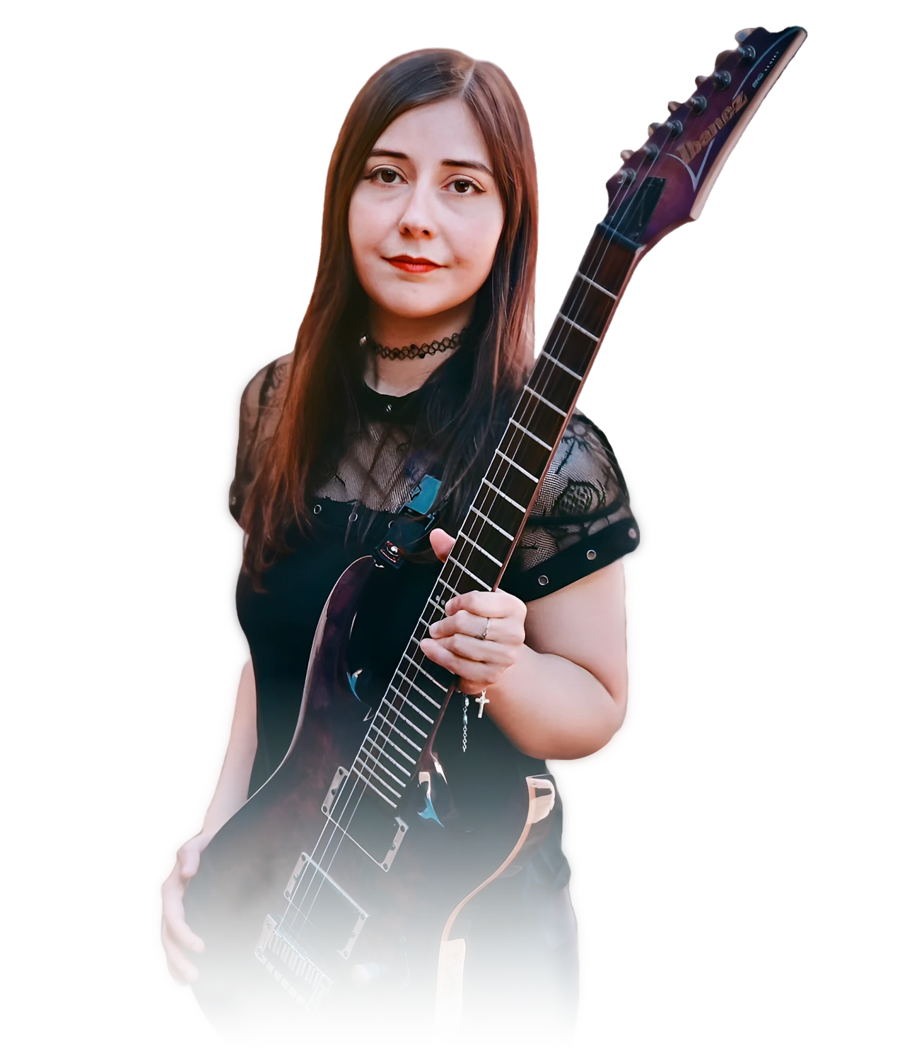 Juliana Wilson with her guitar